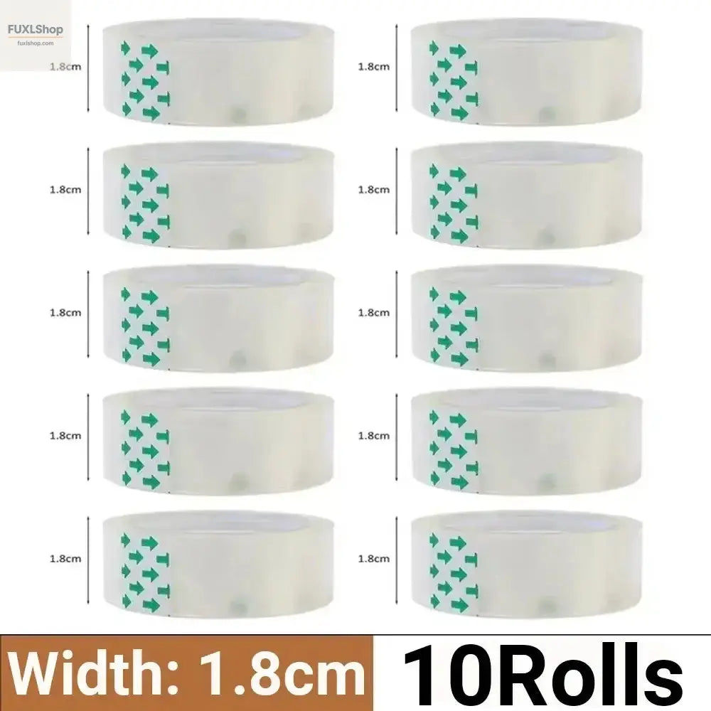10/5/3/1Rolls Transparente Klebeband-Rollen (0,8 cm / 1,2 cm / 1,8 cm) – Hochklebrig & Vielseitig – Ideal für Büro