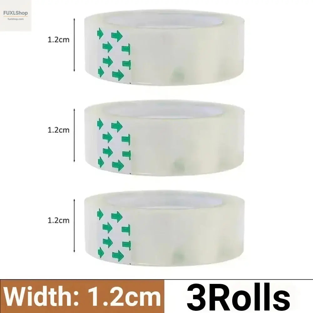 10/5/3/1Rolls Transparente Klebeband-Rollen (0,8 cm / 1,2 cm / 1,8 cm) – Hochklebrig & Vielseitig – Ideal für Büro