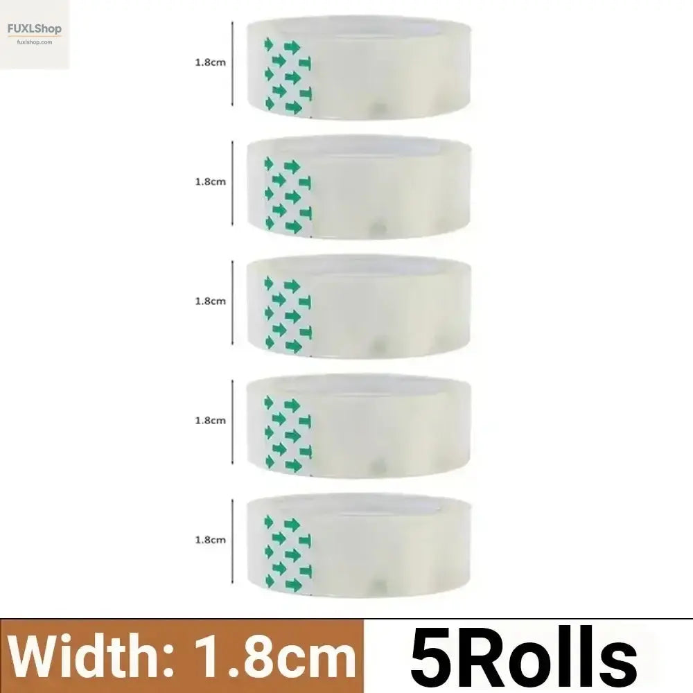 10/5/3/1Rolls Transparente Klebeband-Rollen (0,8 cm / 1,2 cm / 1,8 cm) – Hochklebrig & Vielseitig – Ideal für Büro