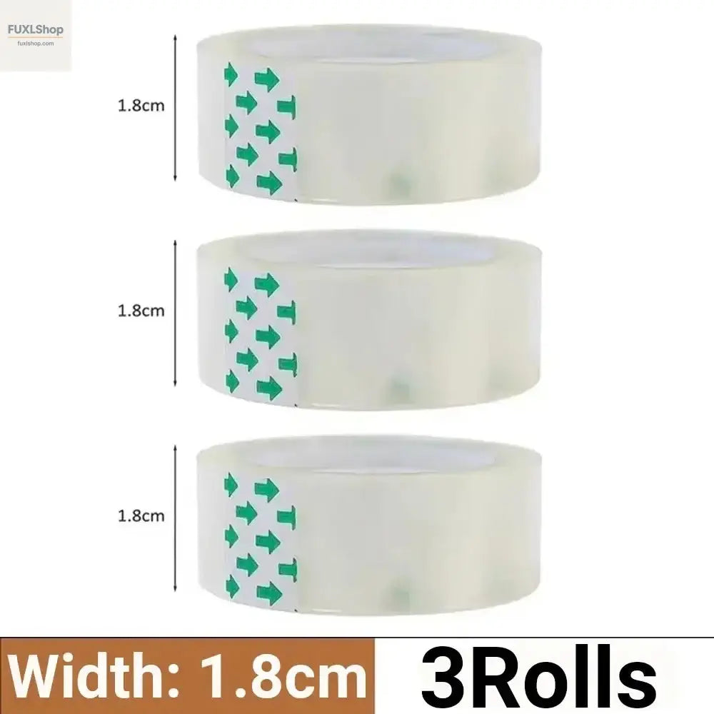10/5/3/1Rolls Transparente Klebeband-Rollen (0,8 cm / 1,2 cm / 1,8 cm) – Hochklebrig & Vielseitig – Ideal für Büro