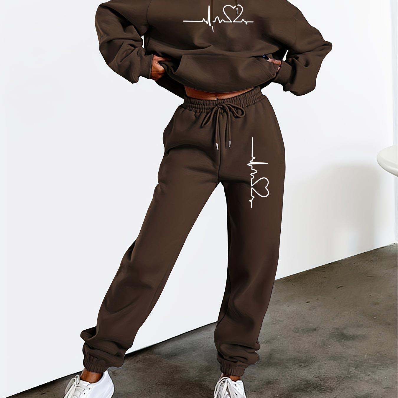 Zweiteiler Cozy – Fleecegefütterter Hoodie & Joggin