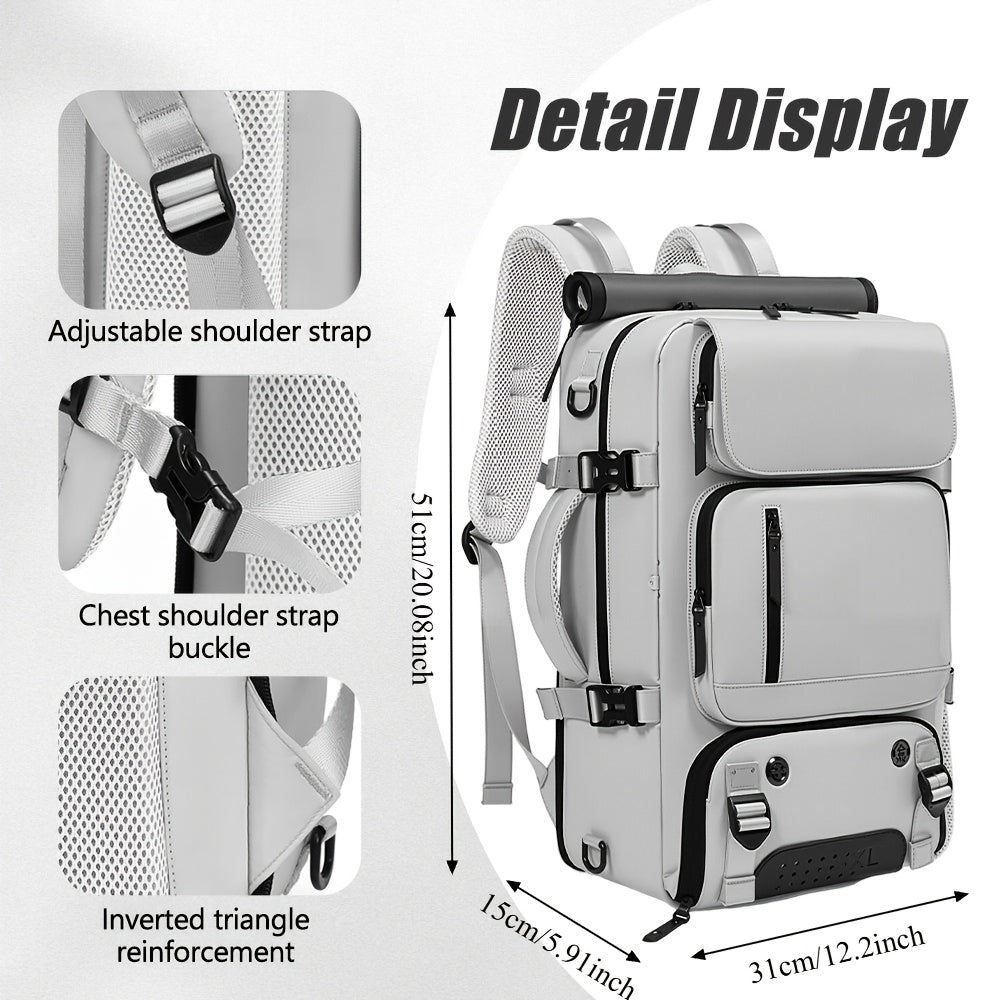 Großer Fashion-Rucksack mit Schuhfach – 40,64 cm Laptopfach, stilvolle Reisetasche, Business & Freizeit, multifunktional für Kleidung, Kosmetik & Camping