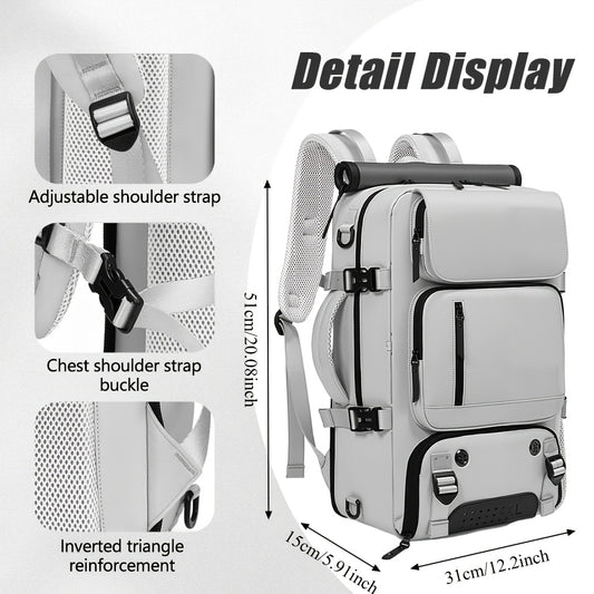 Großer Fashion-Rucksack mit Schuhfach – 40,64 cm Laptopfach, stilvolle Reisetasche, Business & Freizeit, multifunktional für Kleidung, Kosmetik & Camping