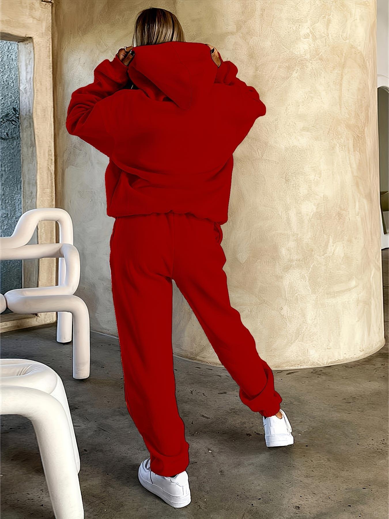 Zweiteiler Cozy – Fleecegefütterter Hoodie & Joggin