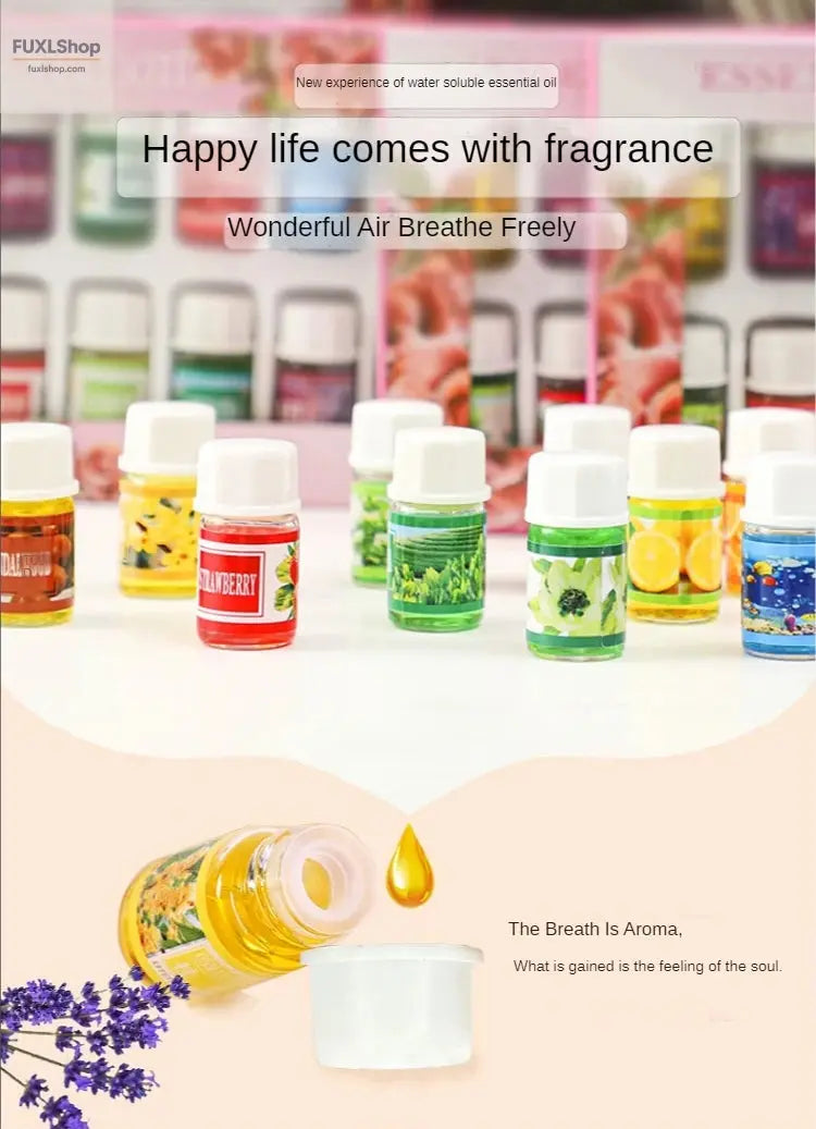 12PCS 3ML Air Freshener Natural Plant Aromatherapy Essential Oil Air Conditioning Perfume Aroma Diffuser Fragrance Humidifier - FUXL-Shopify