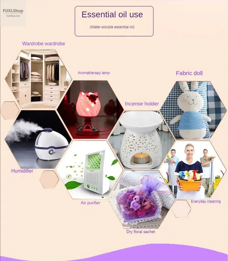 12PCS 3ML Air Freshener Natural Plant Aromatherapy Essential Oil Air Conditioning Perfume Aroma Diffuser Fragrance Humidifier - FUXL-Shopify