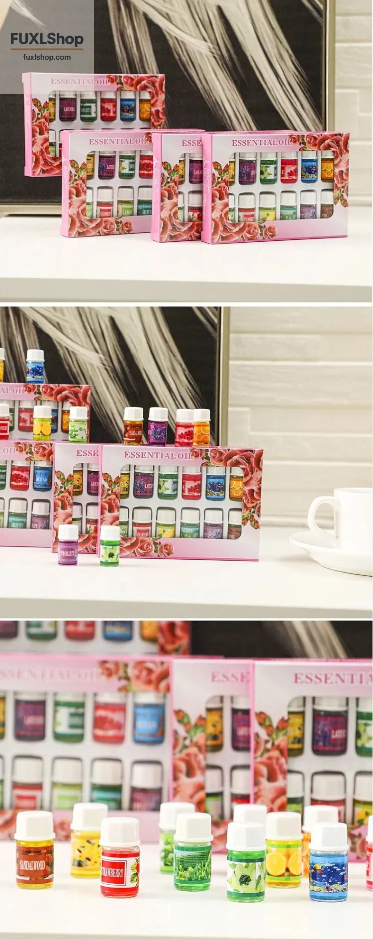 12PCS 3ML Air Freshener Natural Plant Aromatherapy Essential Oil Air Conditioning Perfume Aroma Diffuser Fragrance Humidifier - FUXL-Shopify
