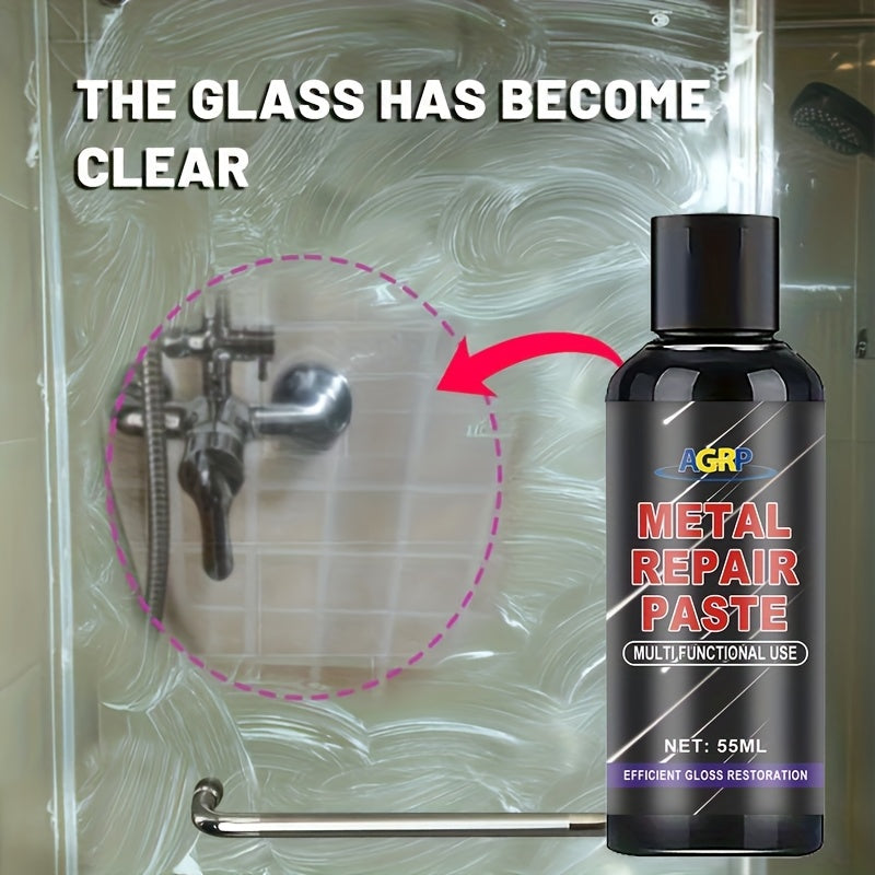 AGRP Universal-Polierwachs für Glas & Metall – Kratzfest, langlebig, glänzend für Bad, Küche & Dusche