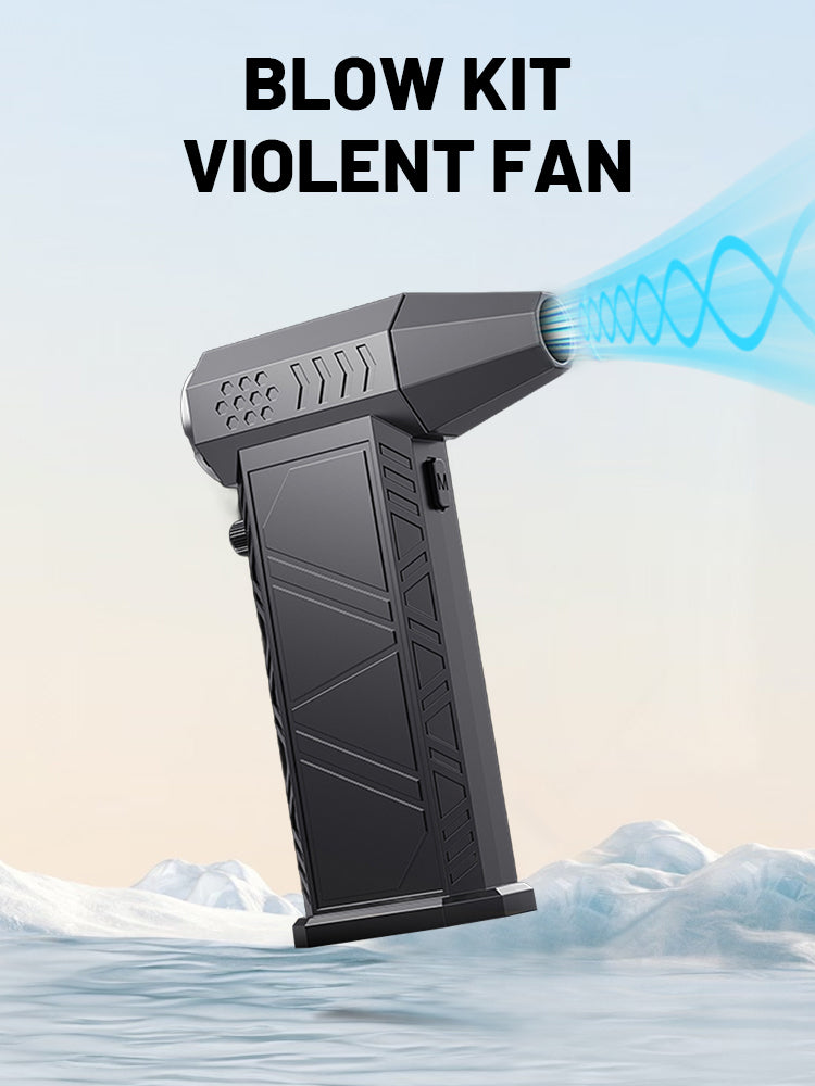 350000 RPM 8000mAh Pocket Dust Blower Mini Turbo Jet Fan Rechargeable 58m/s Turbo Violent Fan Powerful Blower for Cleaning - FUXL-Shopify