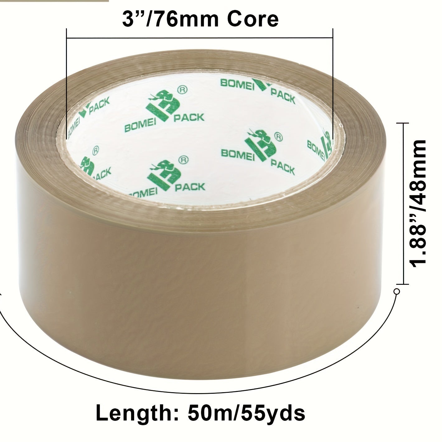 12 Rollen starkes PP-Klebeband mit Abroller – wasserfest, haftstark, ideal für Holz, Kunststoff, Glas, Stoff & Umzüge