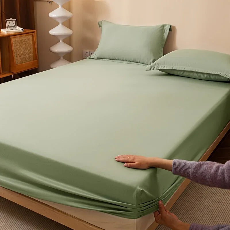 Bettlaken Polyester 100% – Sanded Finish, Maschinenwaschbar, Atmungsaktiv – 140-200cm, Uni-Farbe für alle Jahreszeiten - FUXLShop