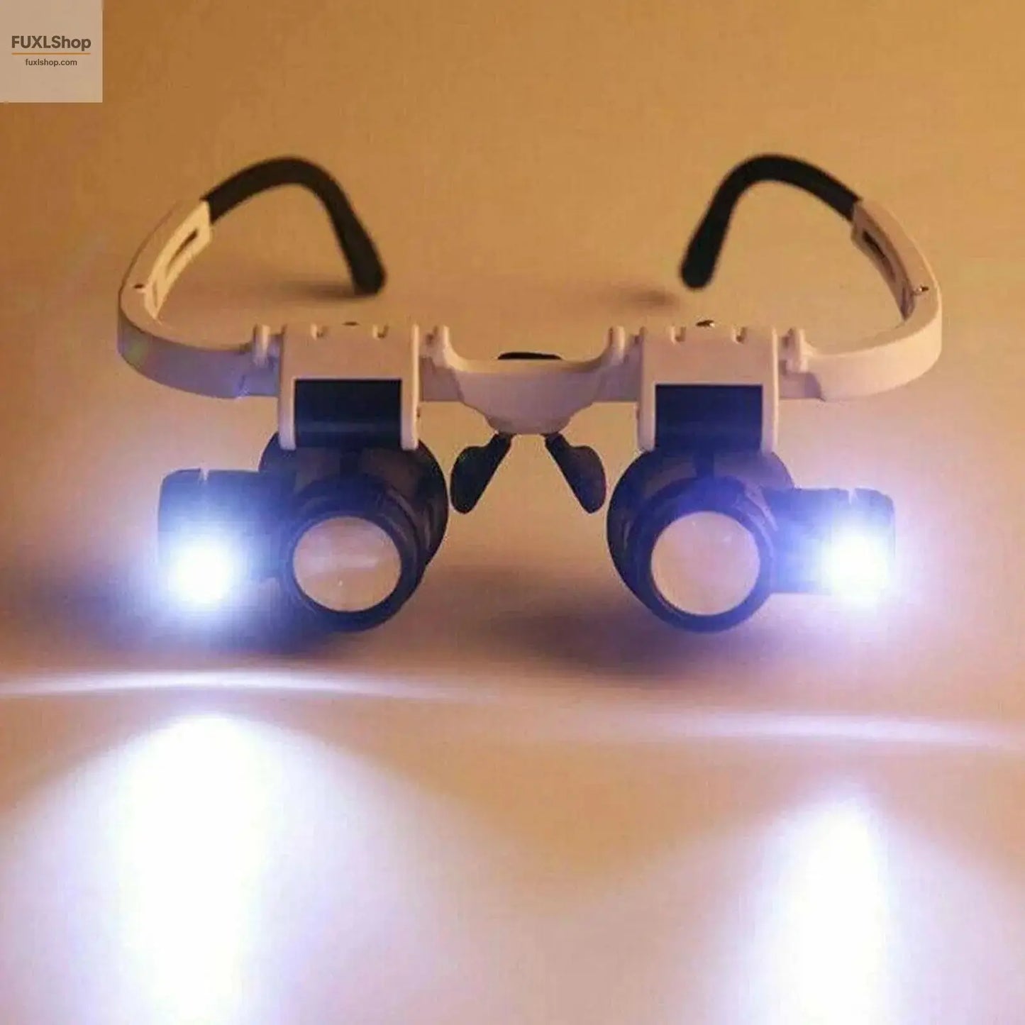 2XLED Watch Jeweler Repair Magnifier Head-Mounted Headband Adjustable Magnifying Head Eye Glasses Loupe Lens 8X 15X 23X - FUXL-Shopify