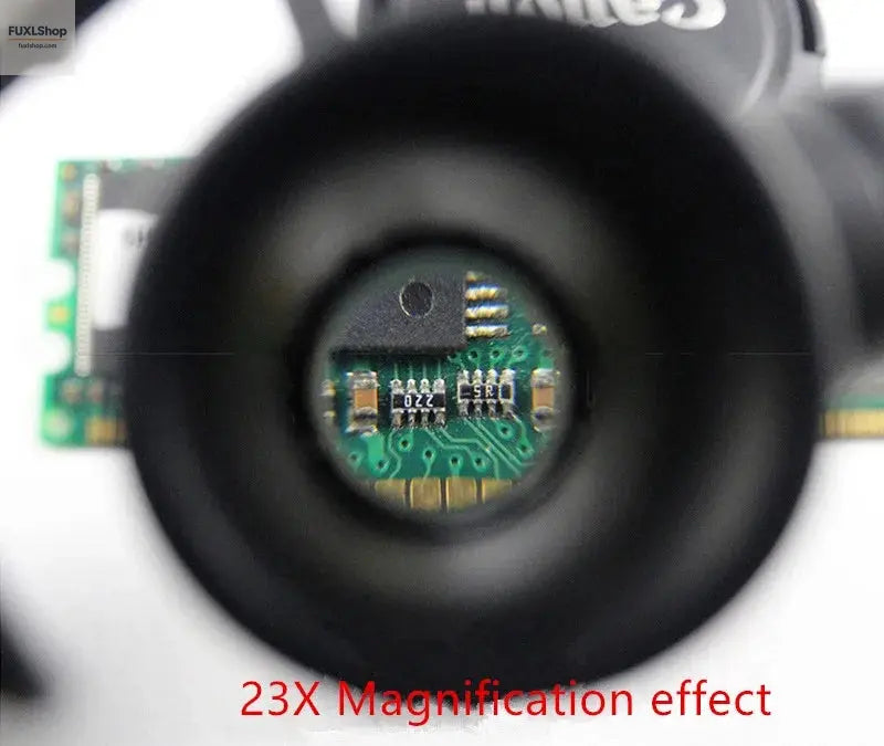 2XLED Watch Jeweler Repair Magnifier Head-Mounted Headband Adjustable Magnifying Head Eye Glasses Loupe Lens 8X 15X 23X - FUXL-Shopify
