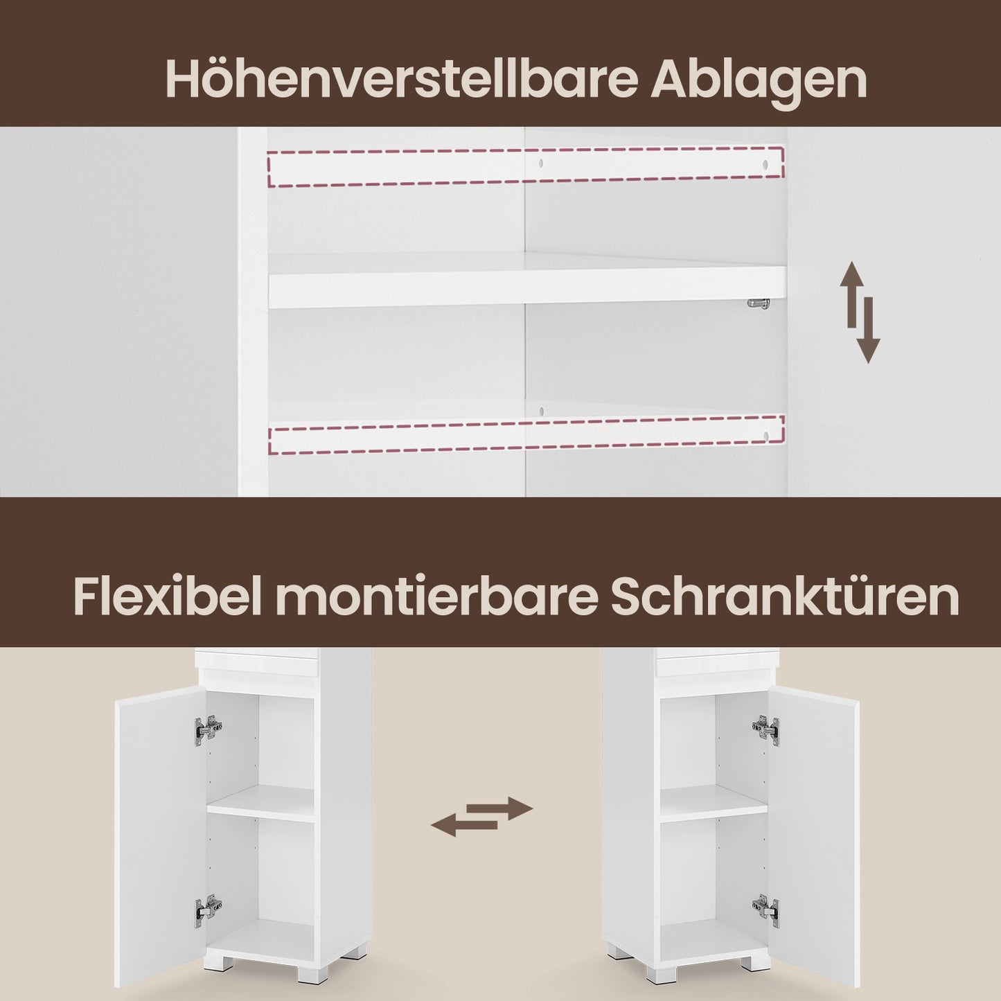 Badezimmerschrank mit Schublade