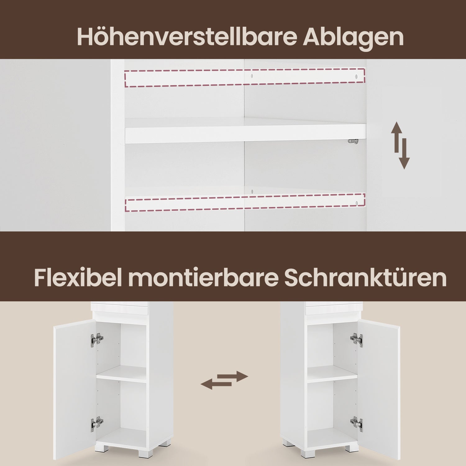 Badezimmerschrank mit Schublade