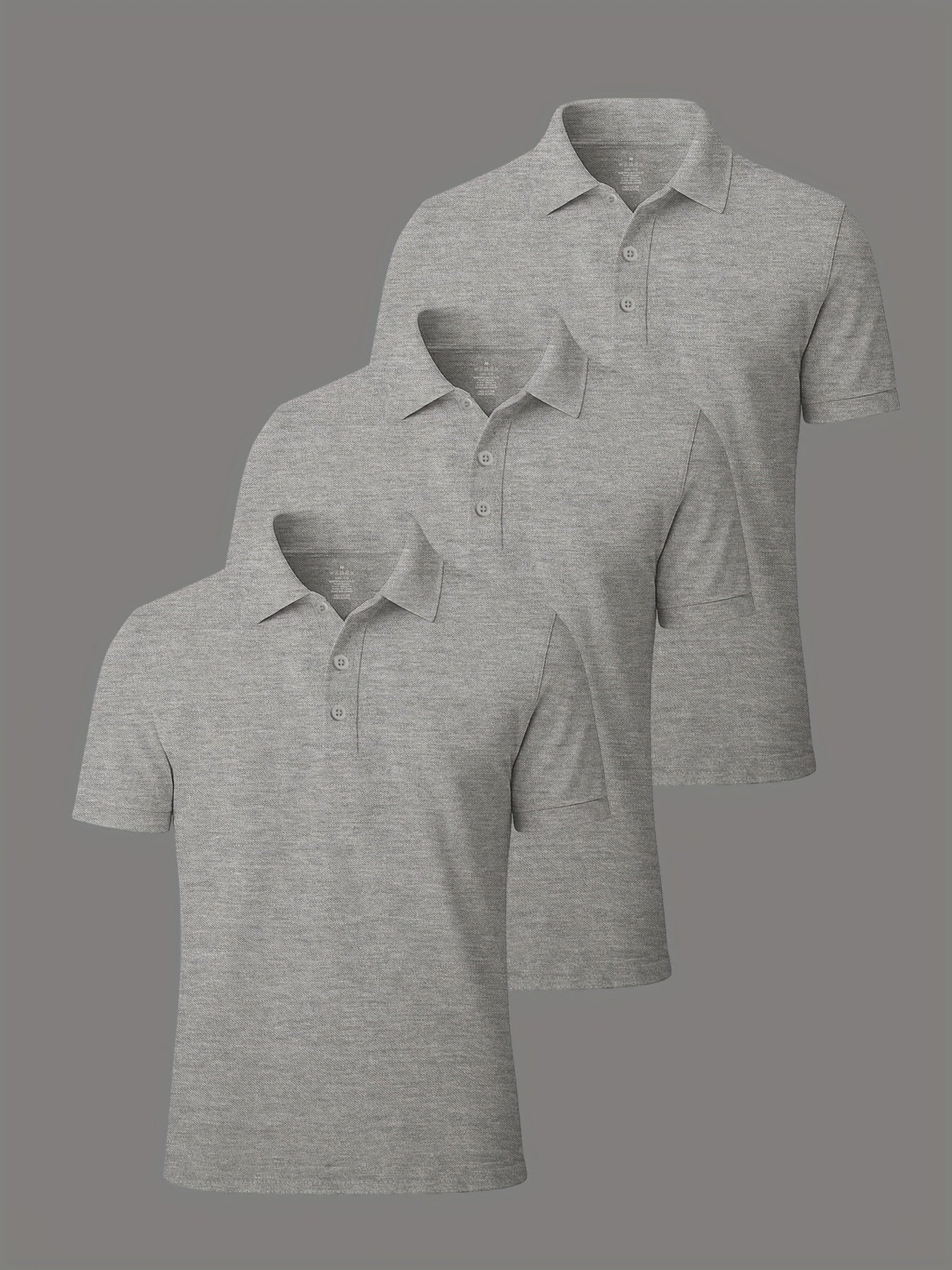 3er-Pack Herren-Polo-Shirts – gekämmte Baumwolle, atmungsaktiv & bequem, klassischer Stil für Business & Freizeit, Sommer-Essentia