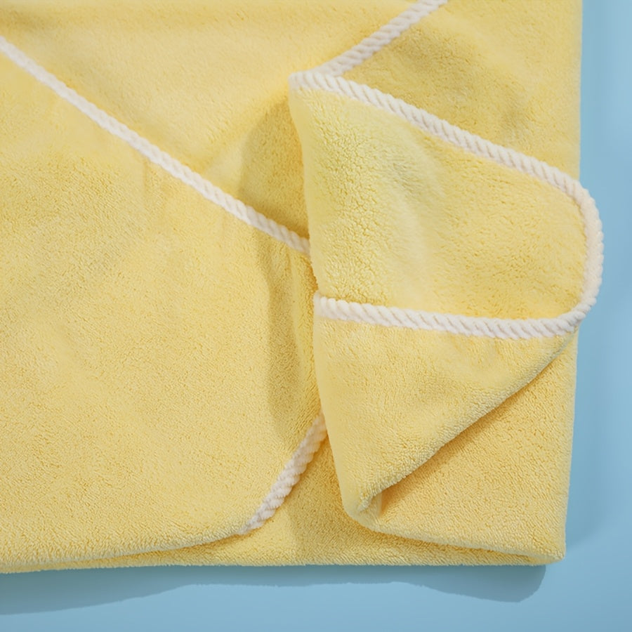1x Kapuzenhandtuch mit Tiermotiv – superweich & saugfähig, Coral-Fleece, 80 x 80 cm – ideal für Babys & Kinder, Strand, Zuhause & Kinderwagen