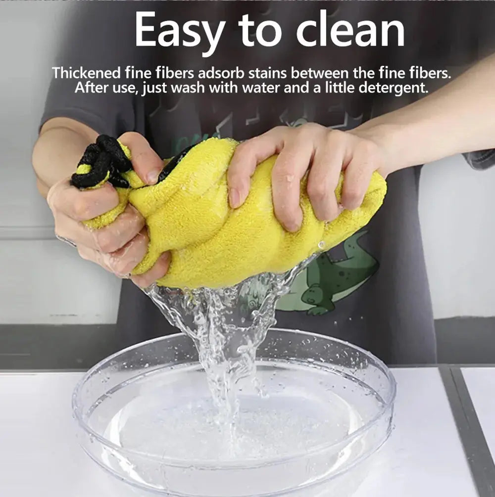 3/5/10Pcs Car Wash Microfiber Towel 30x30/60CM Car Cleaning Drying Cloth Hemming Car Care Cloth Detailing Car Wash Towel FUXL-Shopify