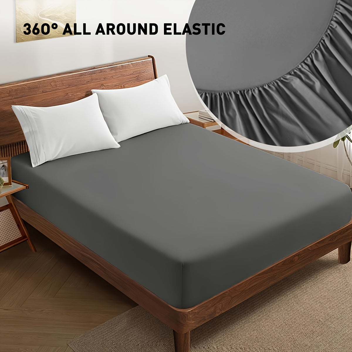 2-teiliges Spannbettlaken-Set – Weich, atmungsaktiv & waschbar, ideal für Schlafzimmer, hautfreundlich & pflegeleicht, modernes Design für jedes Bett - FUXL-Shopify