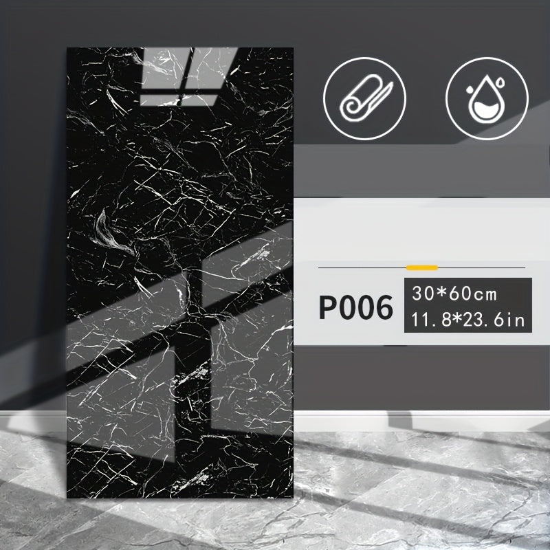 Produktbild von 52x Marmor-Design PVC Wandsticker – Wasserfest & abnehmbar für Bad, Küche, Wohnzimmer, Schlafzimmer – Renovierung & Dekoration – hochwertig verarbeitet für tägliche Anwendung