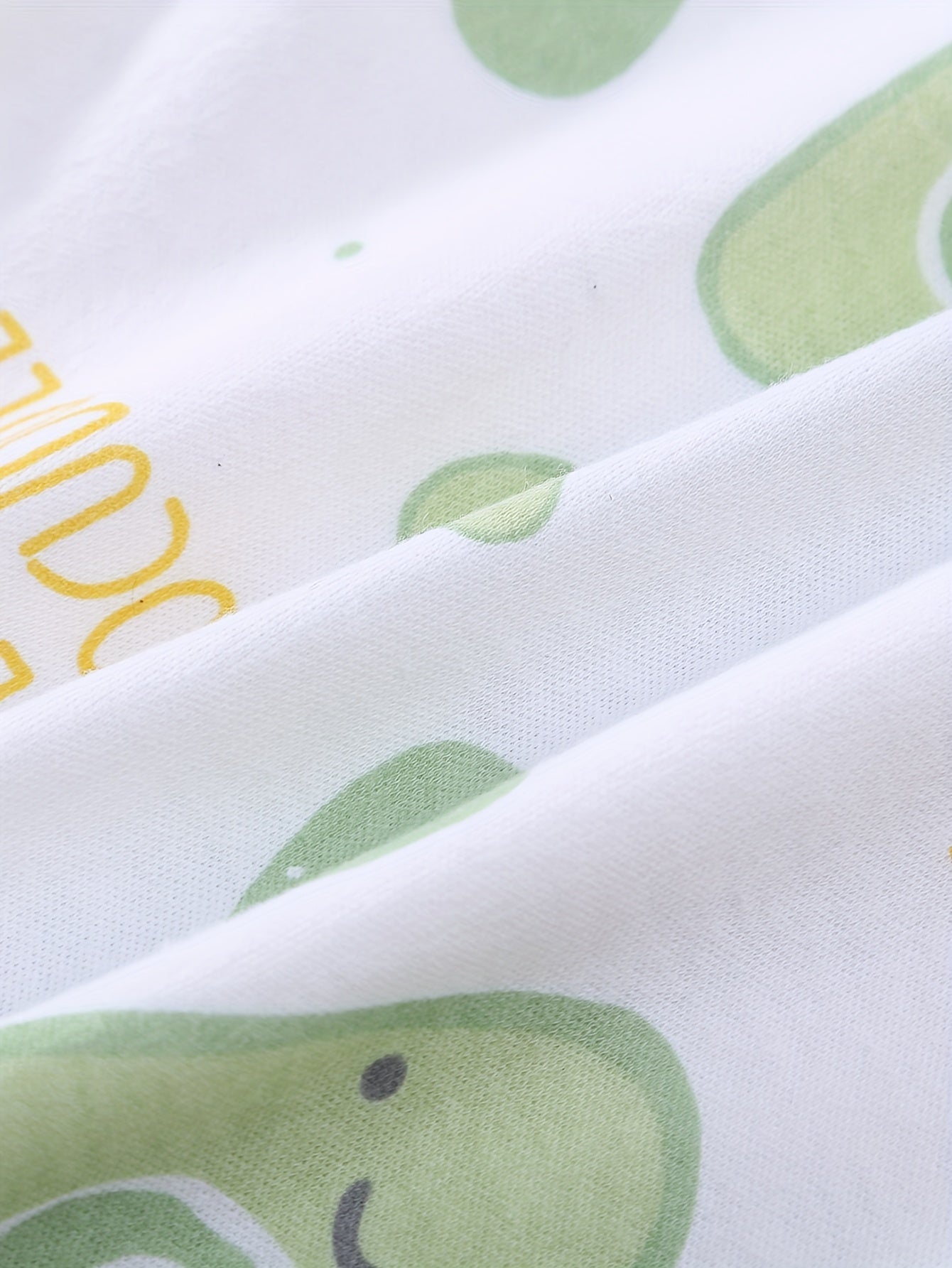 8-teiliges Baby-Set für Jungen & Mädchen – weiches Cartoon-Avocado-Design für Frühling & Sommer – Strampler, Mütze, Lätzchen, Socken, Hose, Jacke, Shirt & Body