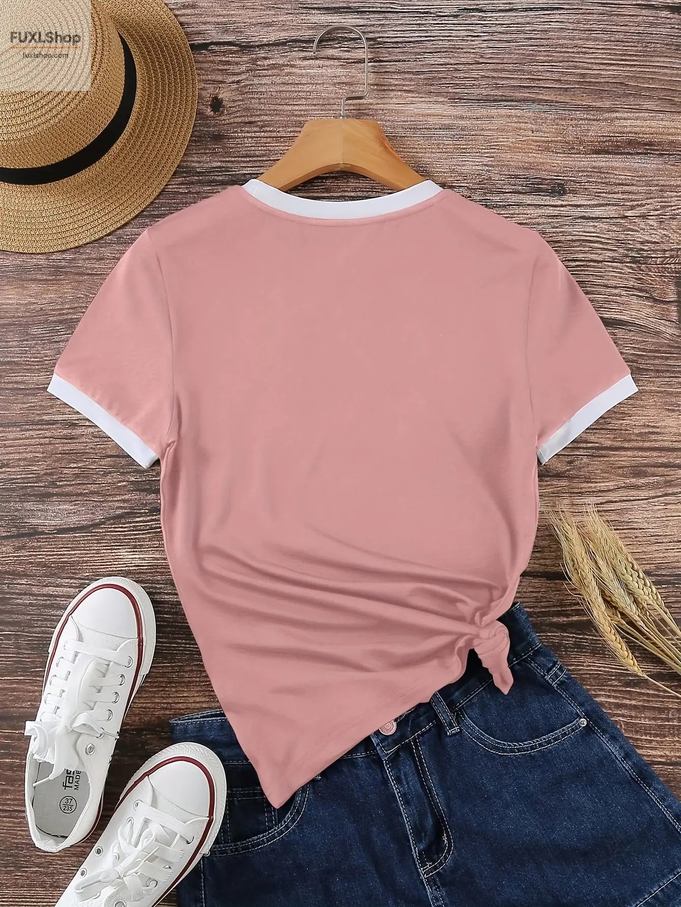 3er Pack Damen Basic T-Shirts – Leichtes Crewneck aus Polyester-Mix (Navy, Weiß, Schwarz) – Atmungsaktiv für Frühling & Sommer - FUXL-Shopify