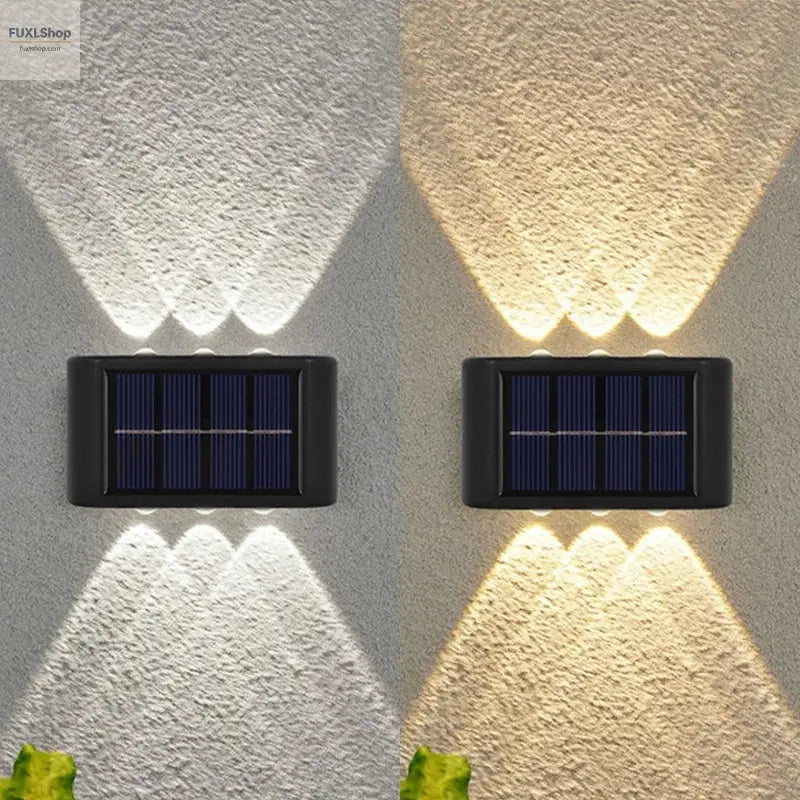 4/6/12/16 LED Solar Wandleuchte – Wasserdicht, Außenbeleuchtung für Garten, Balkon, Fassade & Landschaft - FUXL-Shopify