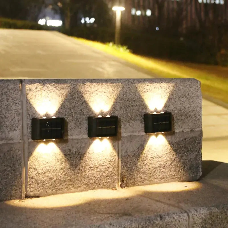 4/6/12/16 LED Solar Wandleuchte – Wasserdicht, Außenbeleuchtung für Garten, Balkon, Fassade & Landschaft - FUXL-Shopify