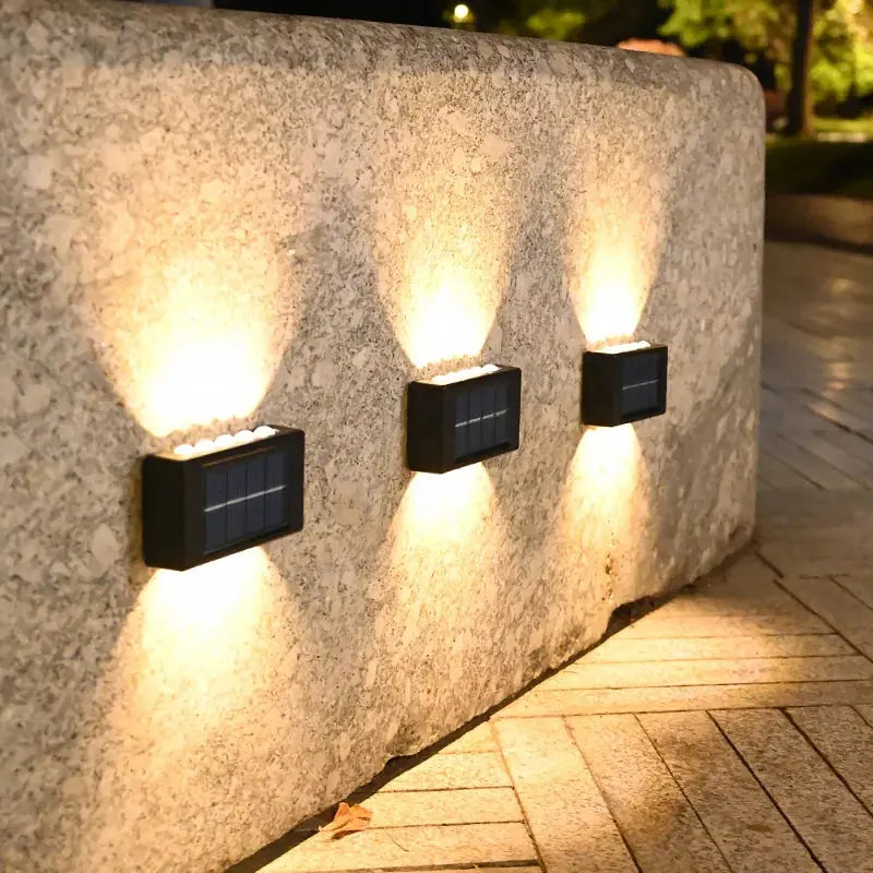 4/6/12/16 LED Solar Wandleuchte – Wasserdicht, Außenbeleuchtung für Garten, Balkon, Fassade & Landschaft - FUXL-Shopify