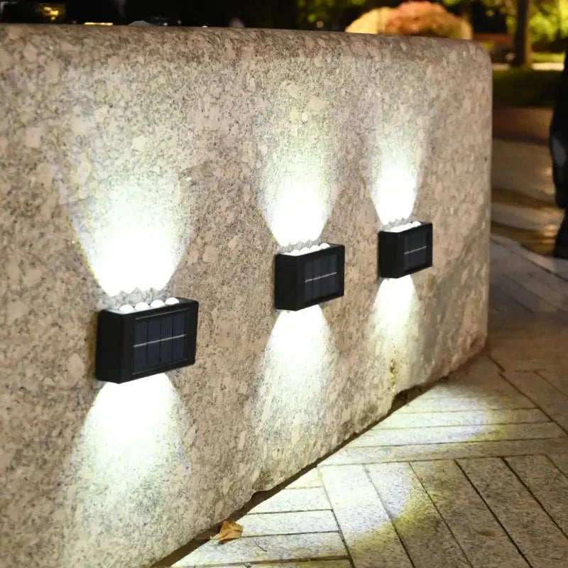 4/6/12/16 LED Solar Wandleuchte – Wasserdicht, Außenbeleuchtung für Garten, Balkon, Fassade & Landschaft - FUXL-Shopify