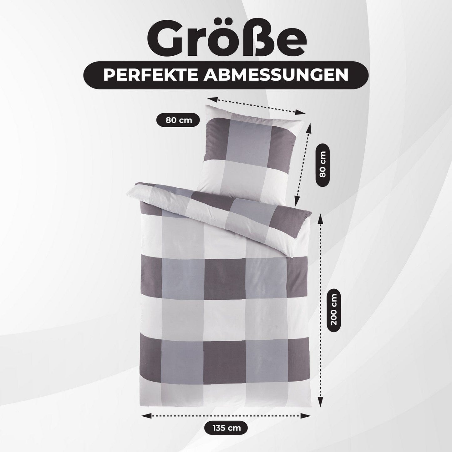 Modernes Bettwäsche-Design -Set 135x200 cm – 4-teilig