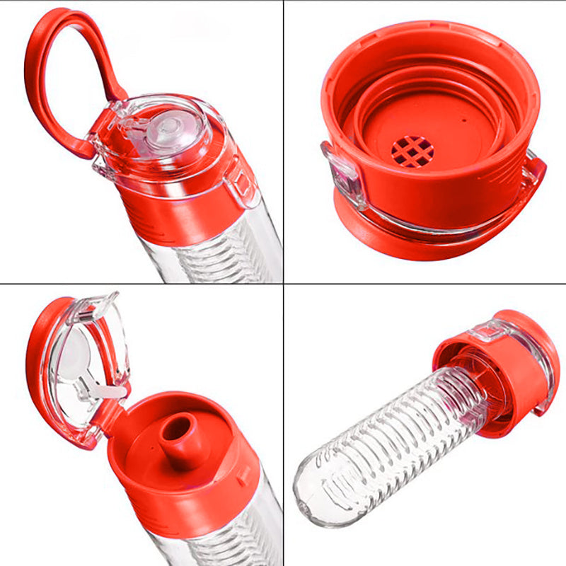 RETOO Infuser Bottle – 700 ml BPA-freie Trinkflasche mit Fruchteinsatz, Tritan, auslaufsicher, ideal für Arbeit, Schule, Reisen & Sport