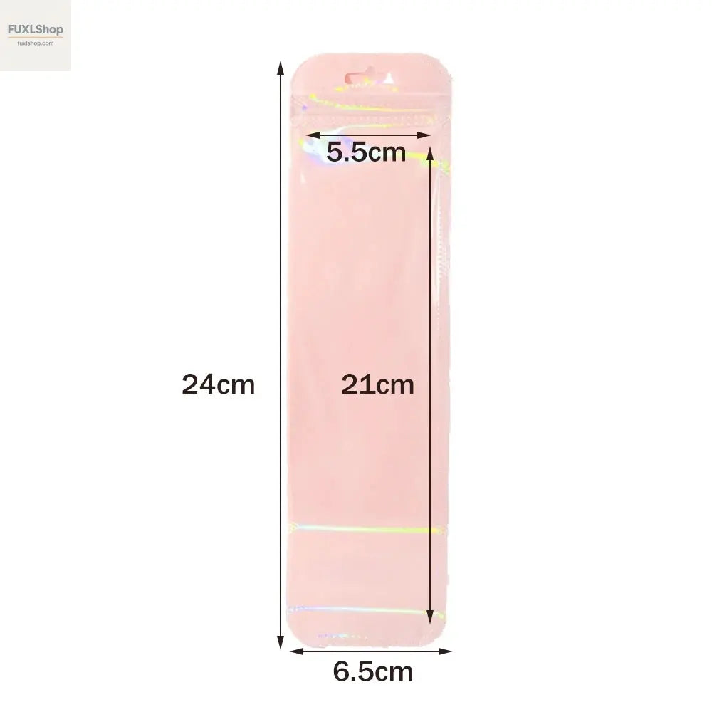 50 Stück lange holografische Verpackungsbeutel mit Druckverschluss, für Party, Gastgeschenk, Schmuck-Display-Versorgung - FUXL-Shopify