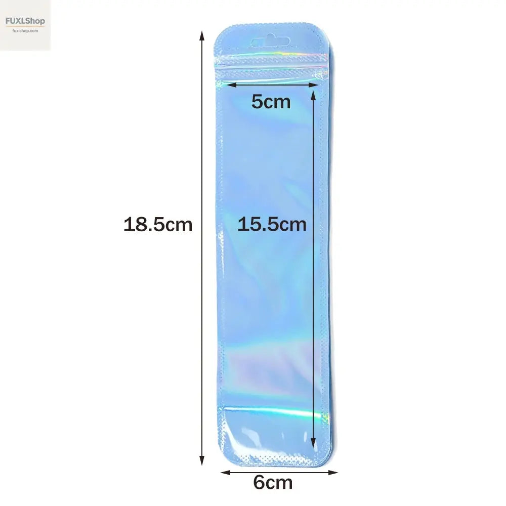 50 Stück lange holografische Verpackungsbeutel mit Druckverschluss, für Party, Gastgeschenk, Schmuck-Display-Versorgung - FUXL-Shopify