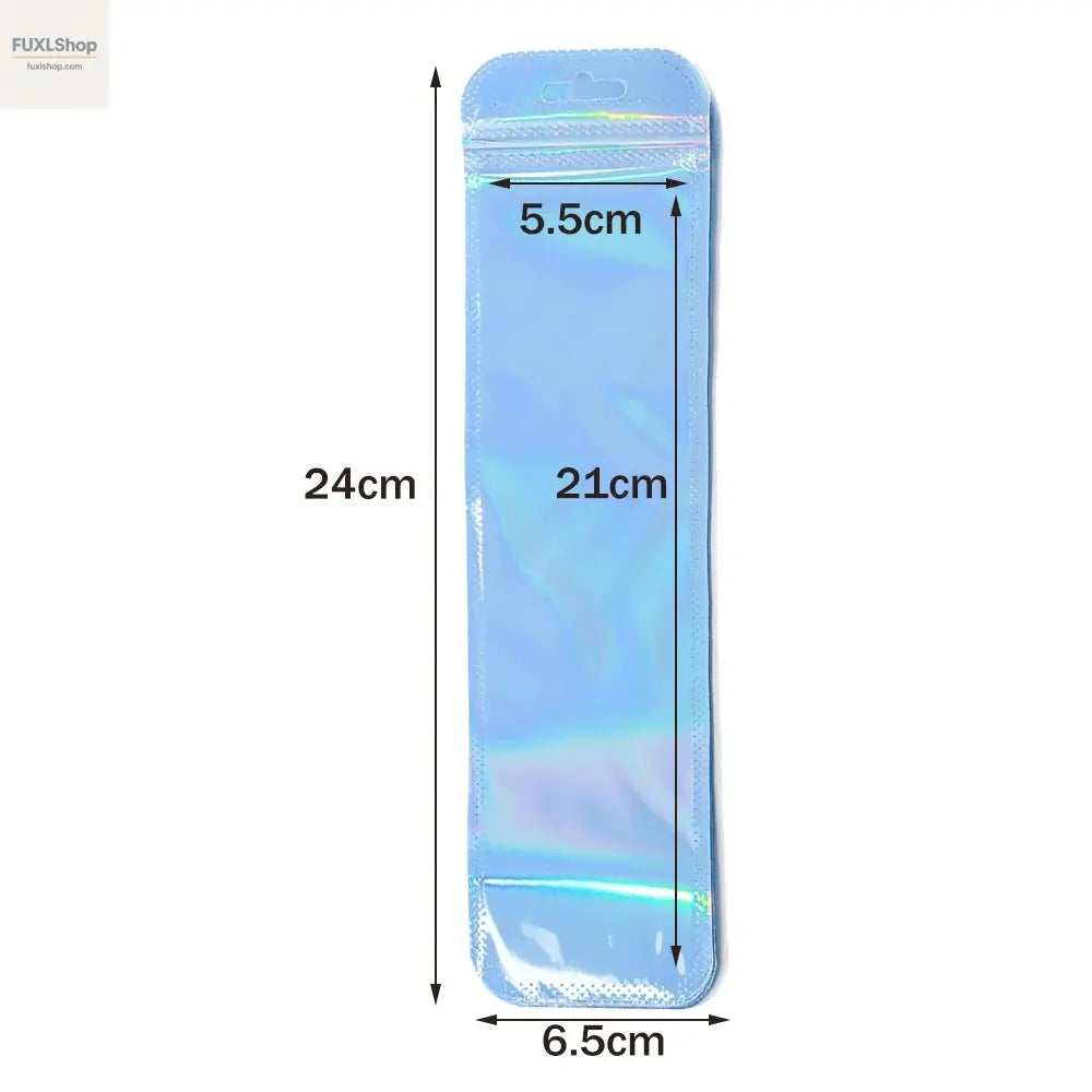 50 Stück lange holografische Verpackungsbeutel mit Druckverschluss, für Party, Gastgeschenk, Schmuck-Display-Versorgung - FUXL-Shopify