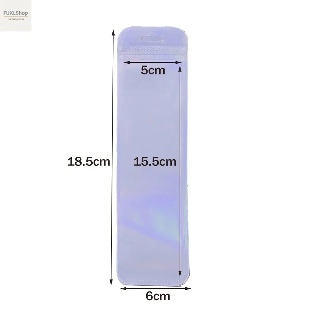 50 Stück lange holografische Verpackungsbeutel mit Druckverschluss, für Party, Gastgeschenk, Schmuck-Display-Versorgung - FUXL-Shopify