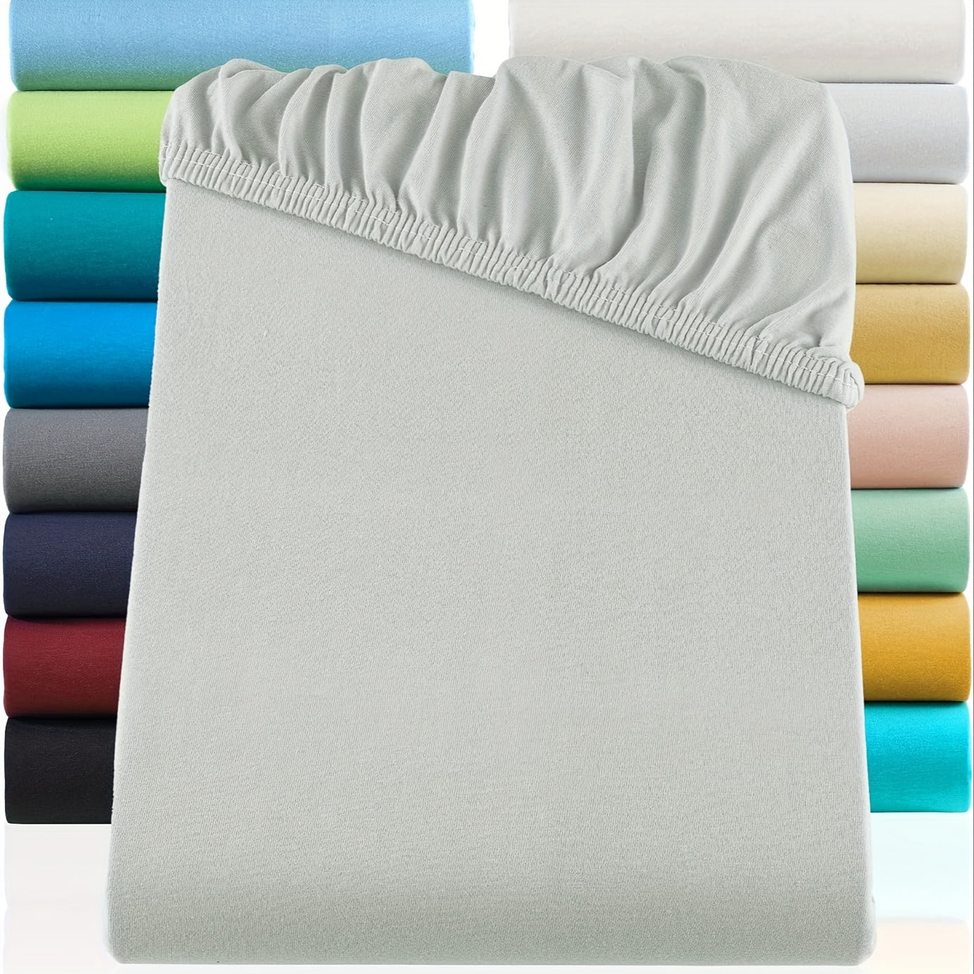 Baumwolle Spannbettlaken – Hochwertig, 130 g/m², 30 cm Steghöhe, Atmungsaktiv & Weich, Pflegeleicht, Ganzjahres-Bettwäsche für Zuhause & Gästezimmer