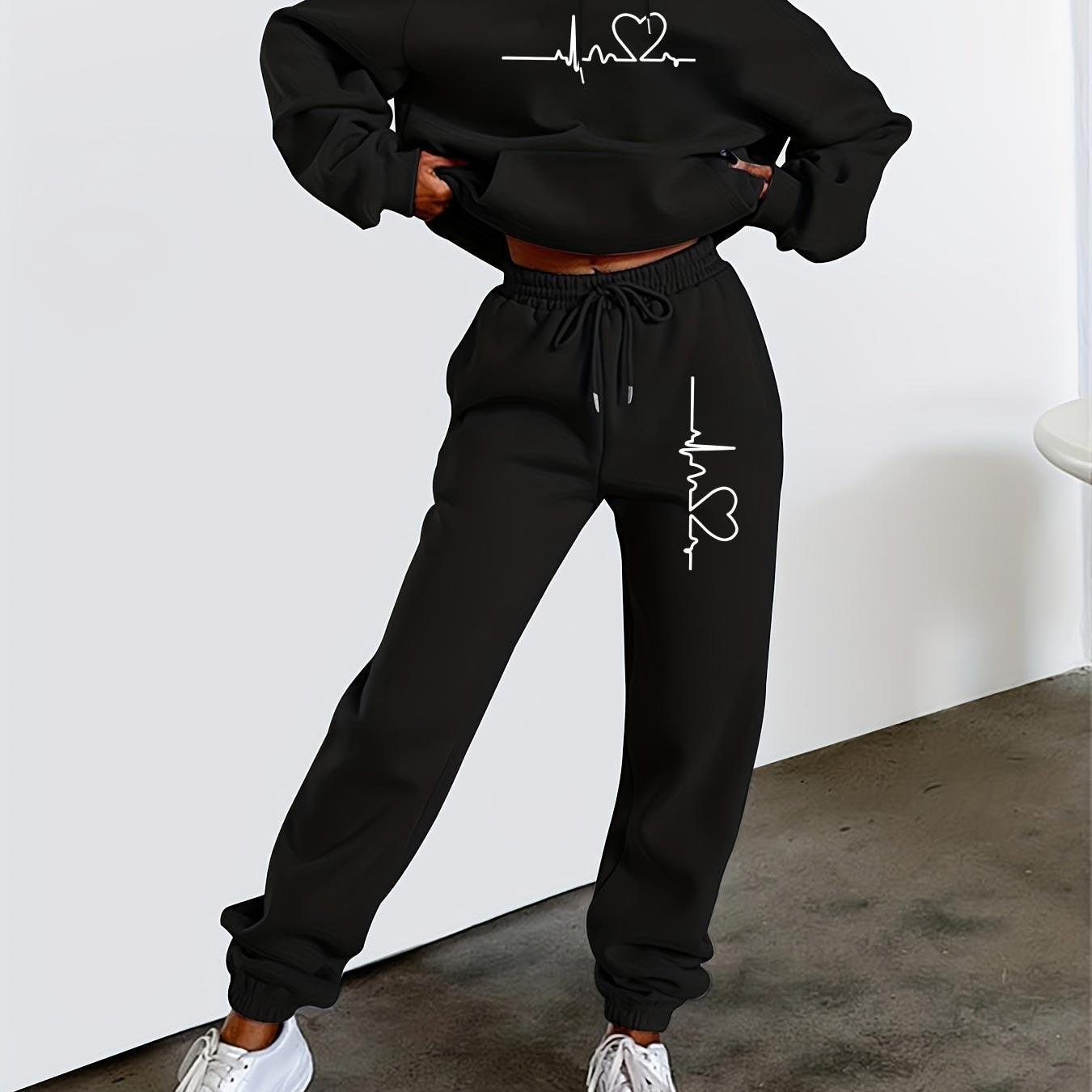 Zweiteiler Cozy – Fleecegefütterter Hoodie & Joggin