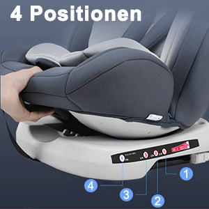 AP01 KL005 Kindersitz 360° drehbar ISOFIX 0-12 Jahre