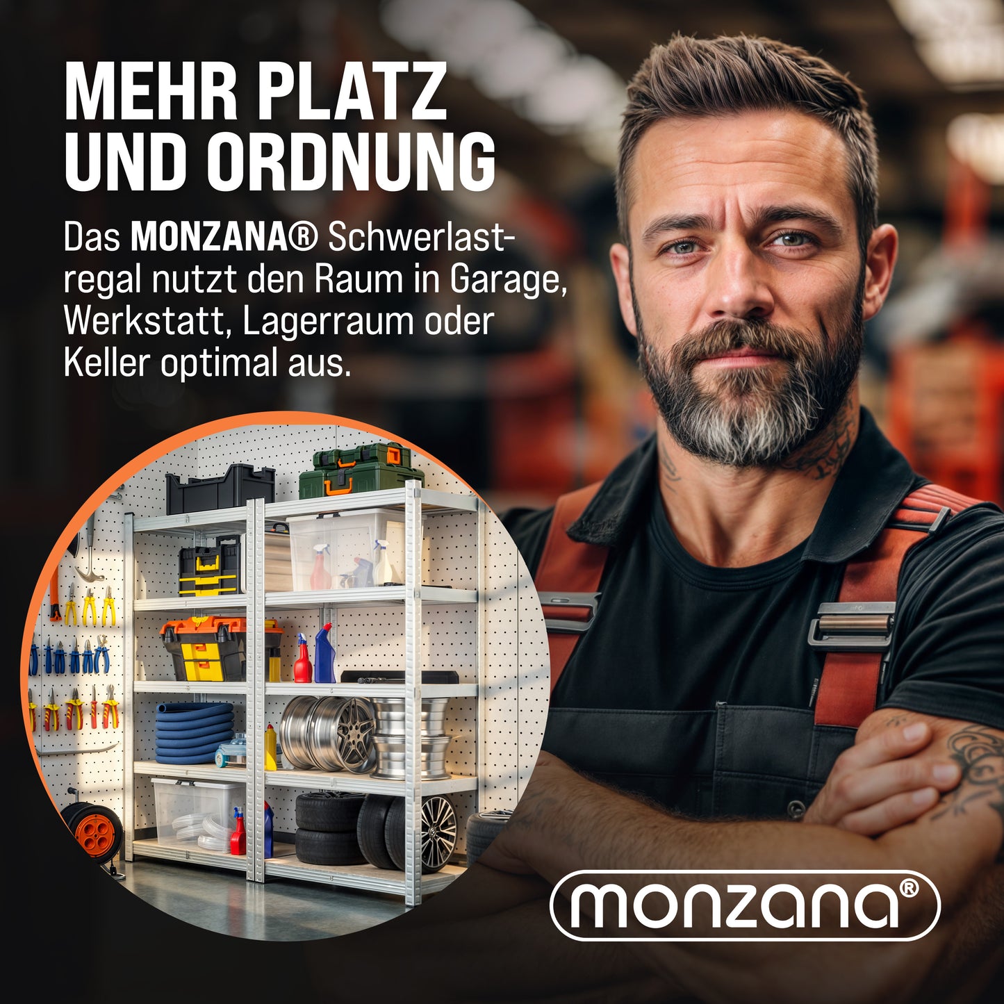 2X Schwerlastregal 180x90x40cm | 1750kg Traglast | 10 MDF-Böden | Kellerregal | Werkstattregal | Metallregal | Modular | Silbern