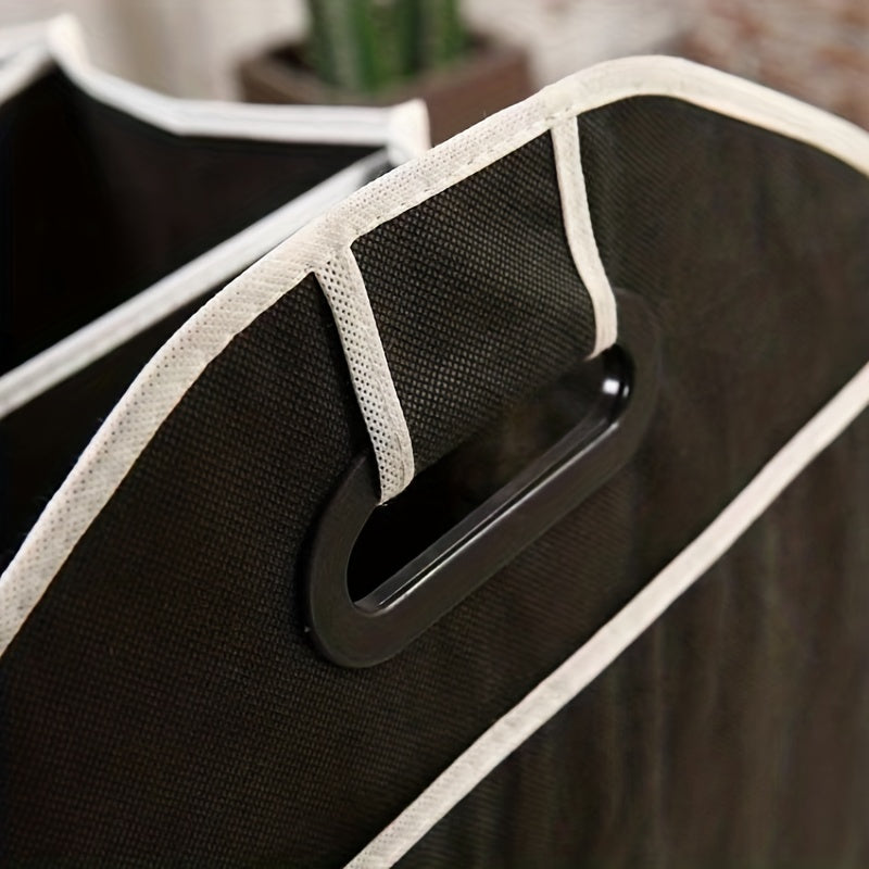 Faltbare Auto-Kofferraumtasche – Schwarze Aufbewahrungsbox für Kofferraum & Fahrzeug, robustes Polyester, universell passend, organisiert & platzsparend