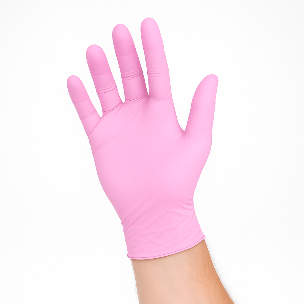 Einweghandschuhe 100 Stück – extra stark, bunt, Nitril, latexfrei, puderfrei, Kunststoff – Einmalhandschuhe für Haushalt, Medizin & Reinigung
