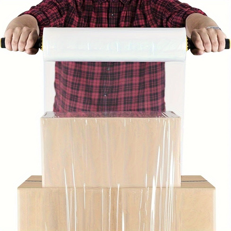 1 Rolle Industrie - Stretchfolie 45cm x 250m, 2,5kg – starke, reißfeste Palettenfolie für Lagerung, Versand & Umzug mit rutschfestem Griff (1 Packung) - FUXL - Shopify