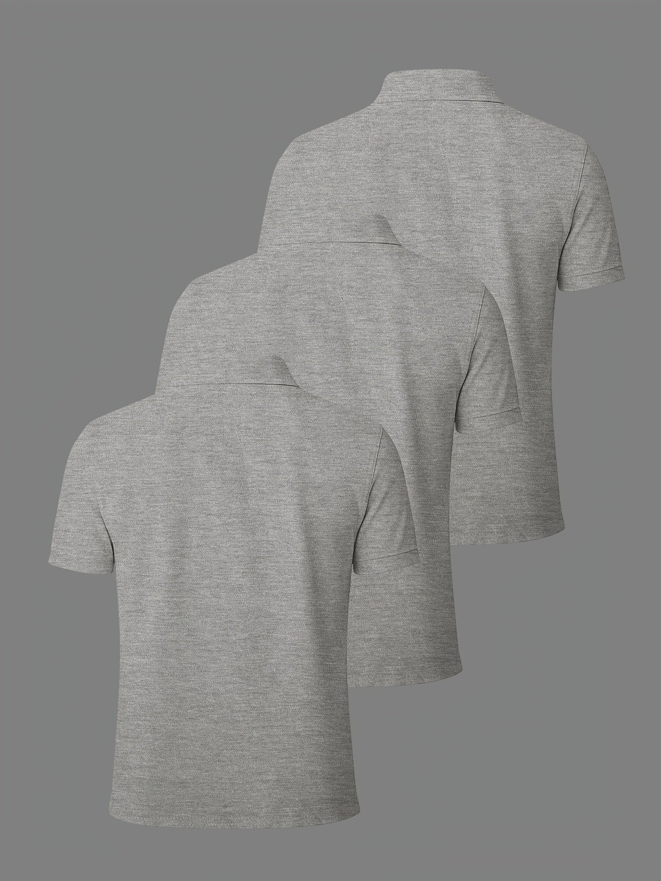 3er-Pack Herren-Polo-Shirts – gekämmte Baumwolle, atmungsaktiv & bequem, klassischer Stil für Business & Freizeit, Sommer-Essentia