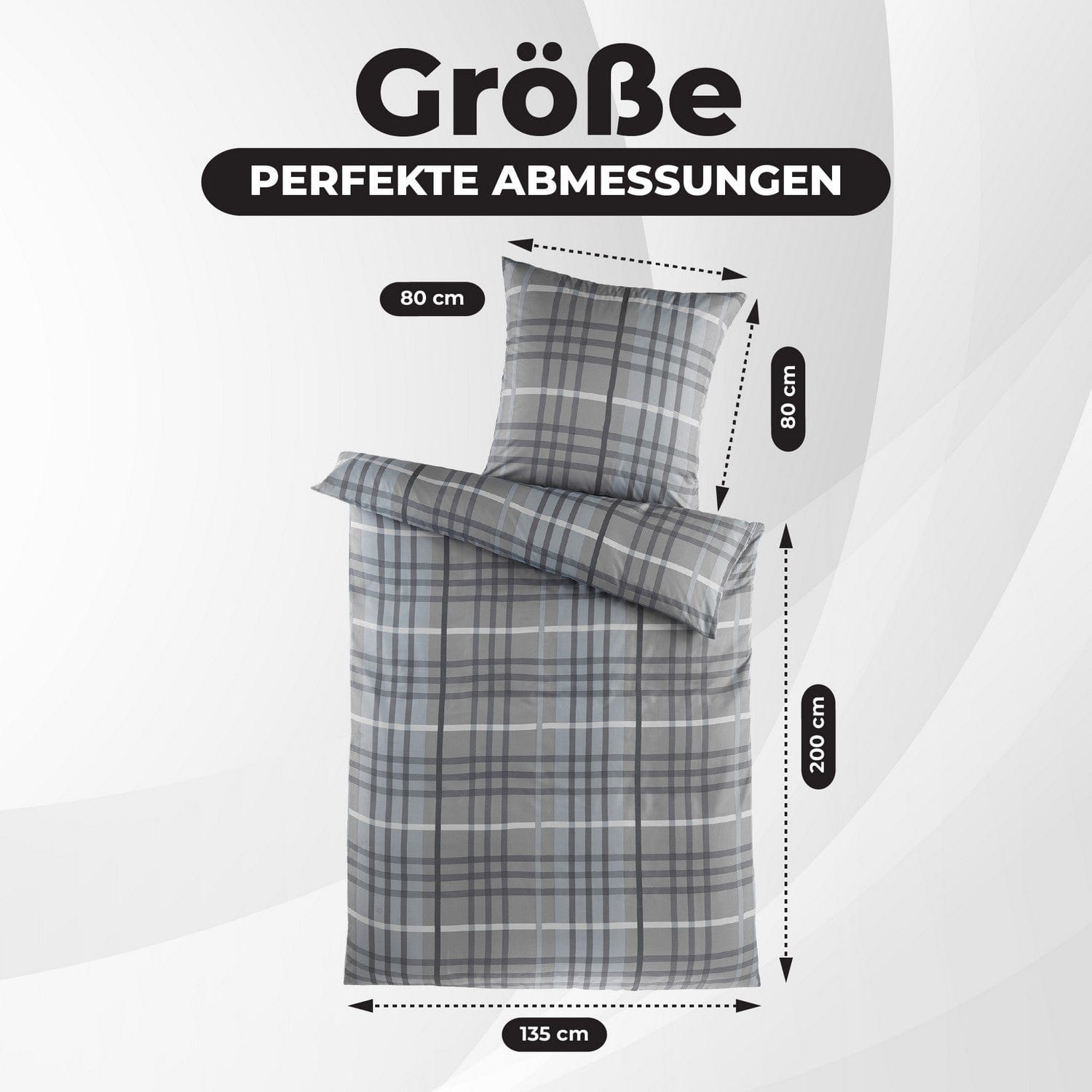 Modernes Bettwäsche-Design -Set 135x200 cm – 4-teilig