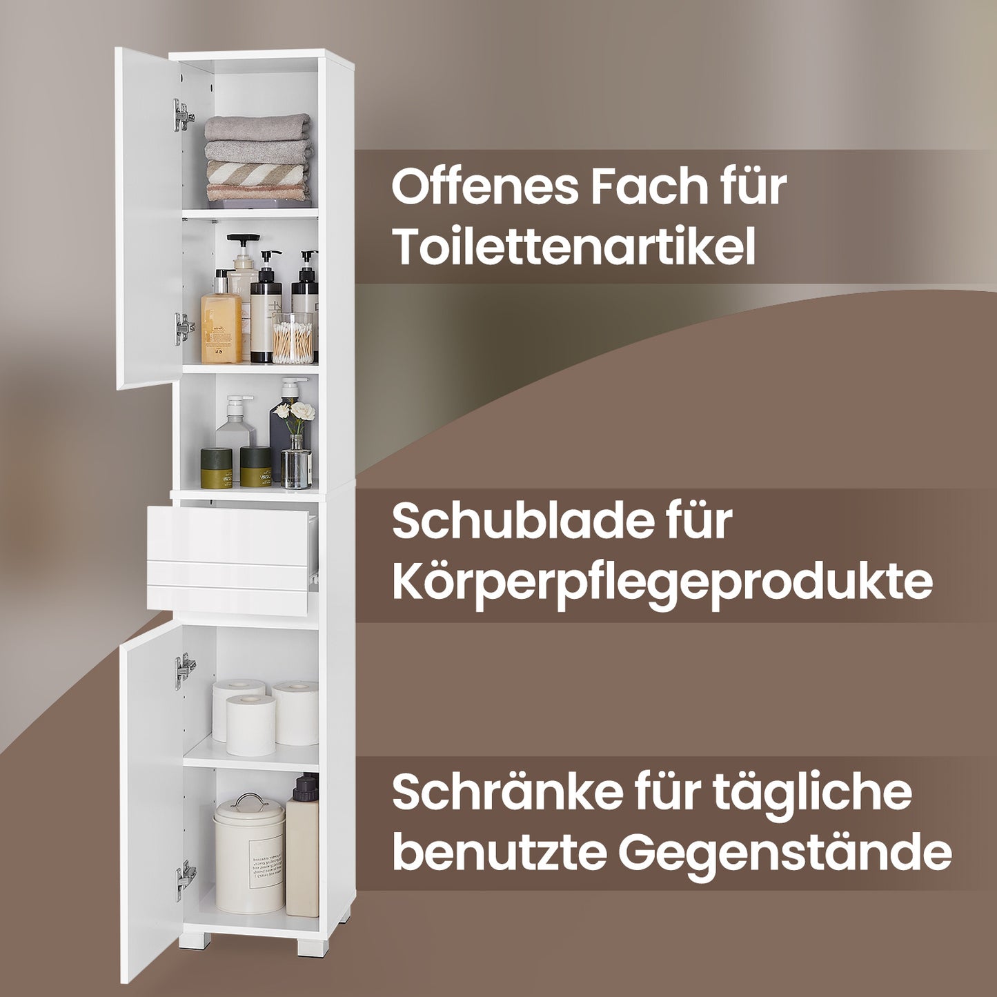 Badezimmerschrank mit Schublade