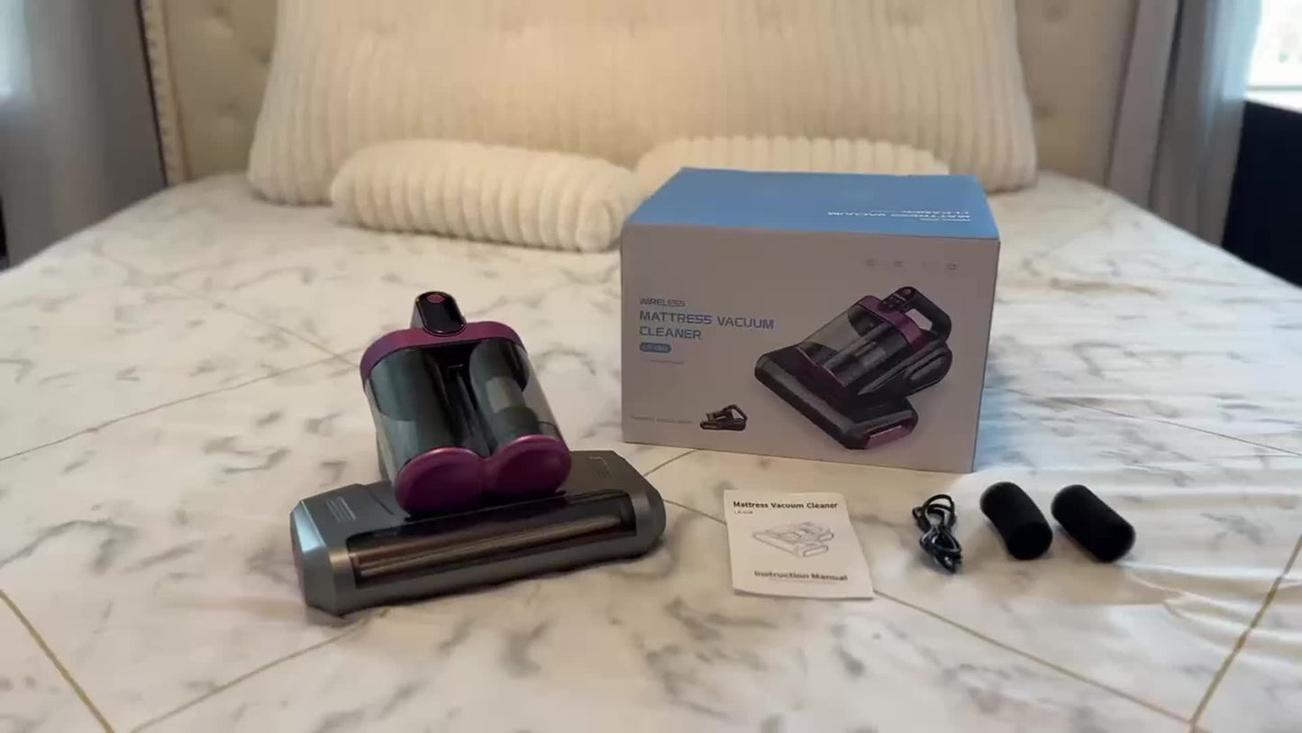 Handstaubsauger im Einsatz zur Reinigung von Haustierhaaren