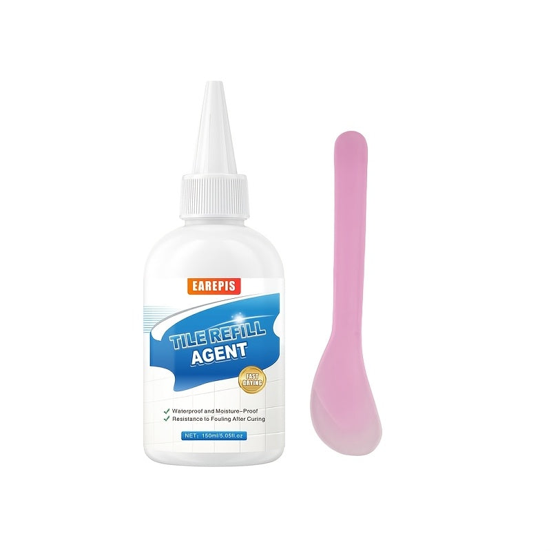 Earepis Fliesenfugen-Versiegelung mit Spachtel – wasserdicht, fleckenresistent, einfach aufzutragen, ideal für Dusche, Badewanne & Waschbecken