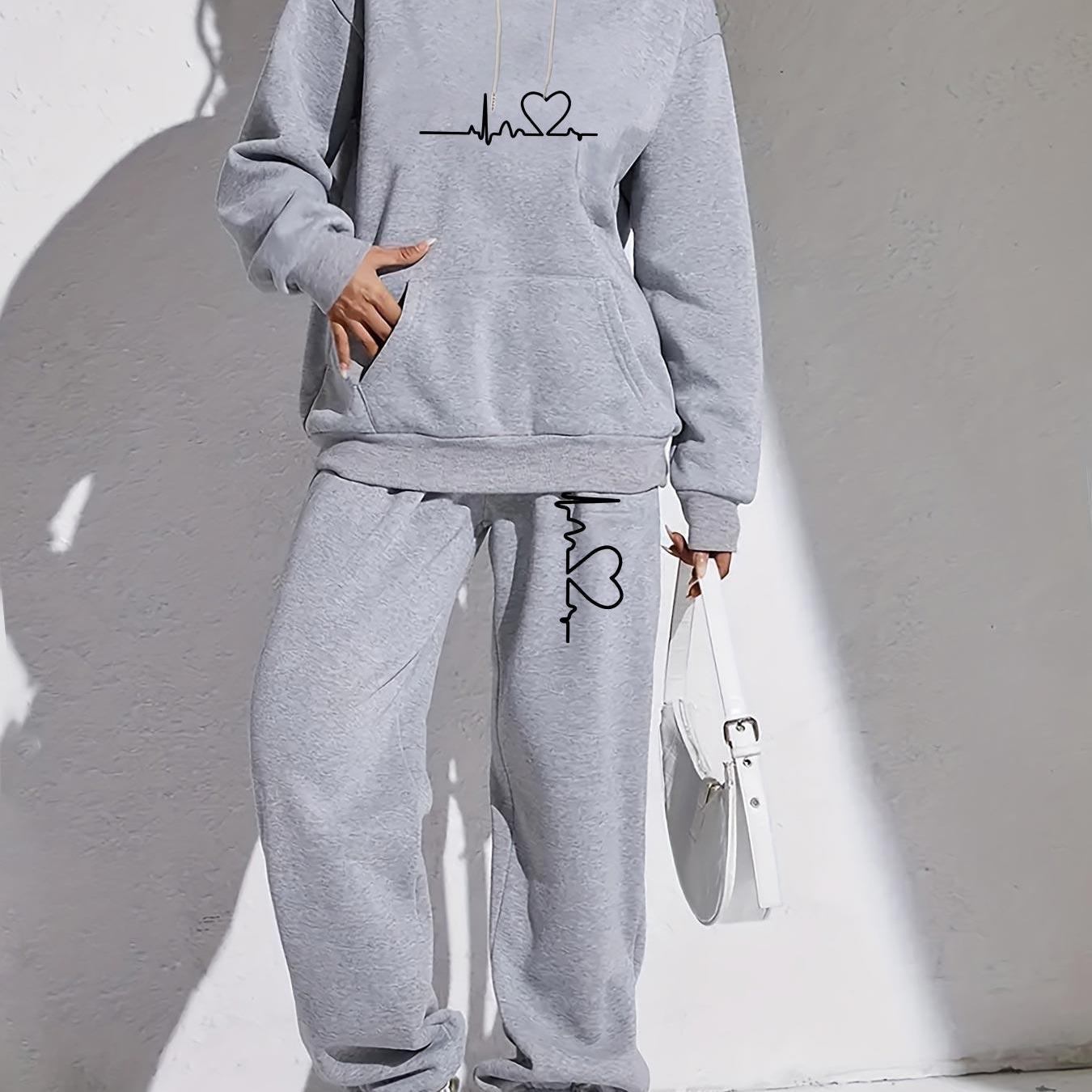 Zweiteiler Cozy – Fleecegefütterter Hoodie & Joggin