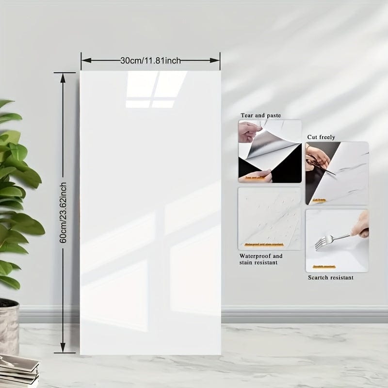 Produktbild von 52x Marmor-Design PVC Wandsticker – Wasserfest & abnehmbar für Bad, Küche, Wohnzimmer, Schlafzimmer – Renovierung & Dekoration – hochwertig verarbeitet für tägliche Anwendung
